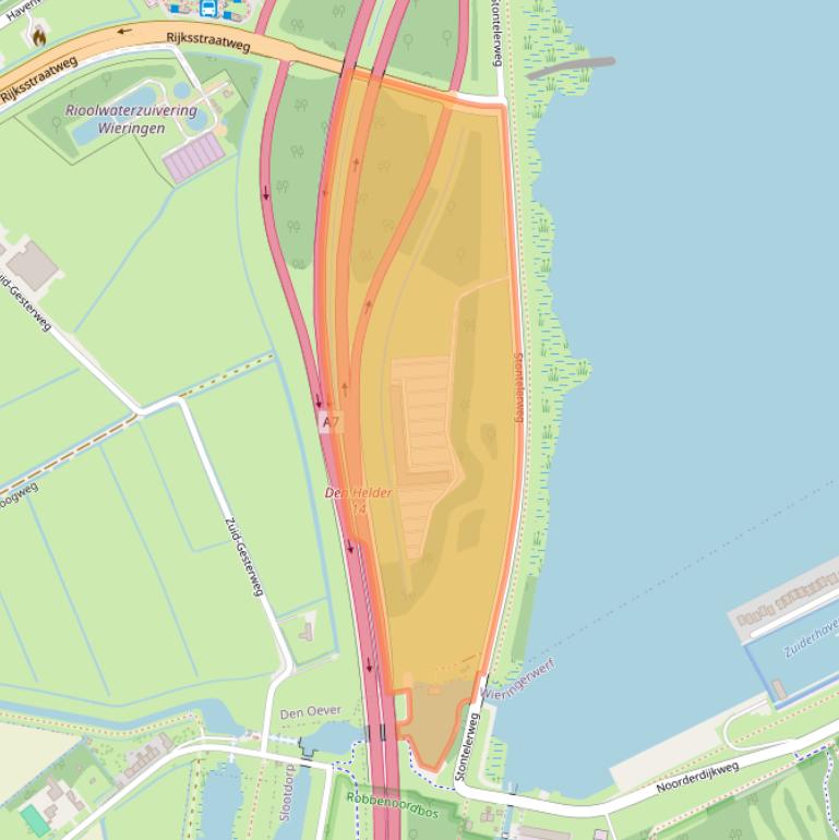 Kaart van postcodegebied 1779GZ.