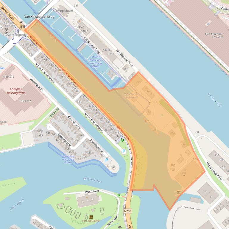 Kaart van postcodegebied 1781AE.