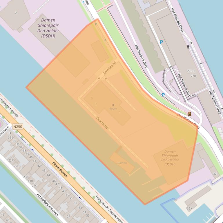 Kaart van postcodegebied 1781AH.