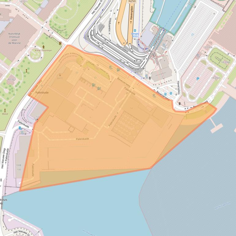 Kaart van postcodegebied 1781AP.