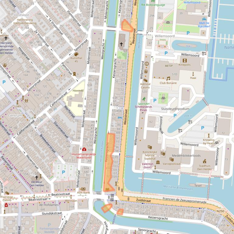 Kaart van postcodegebied 1781BB.