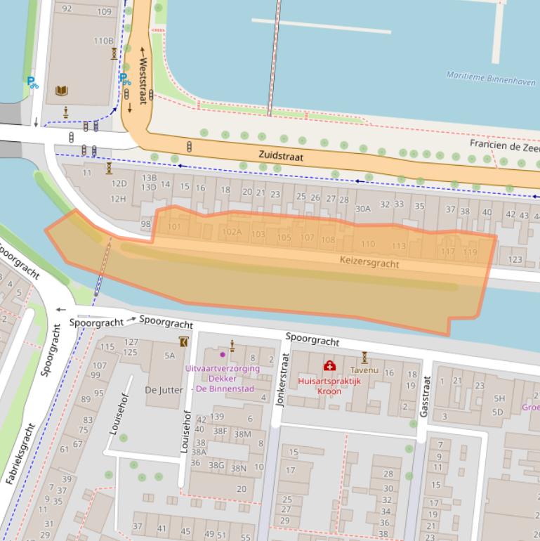 Kaart van postcodegebied 1781BC.