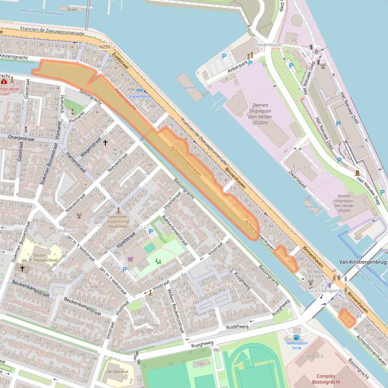 Kaart van postcodegebied 1781BE.