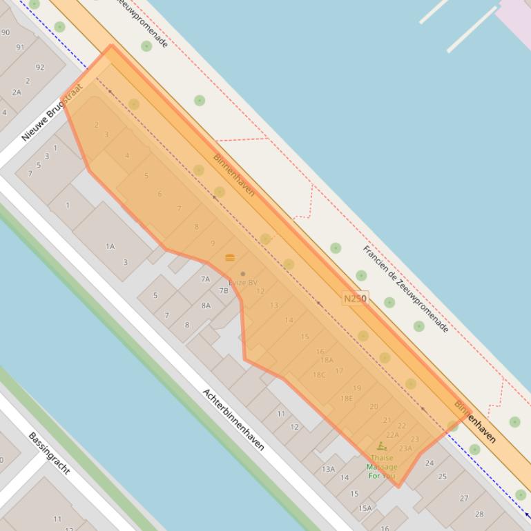 Kaart van postcodegebied 1781BJ.