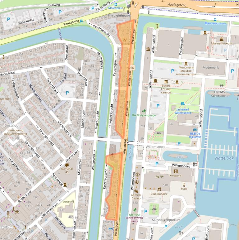 Kaart van postcodegebied 1781BW.