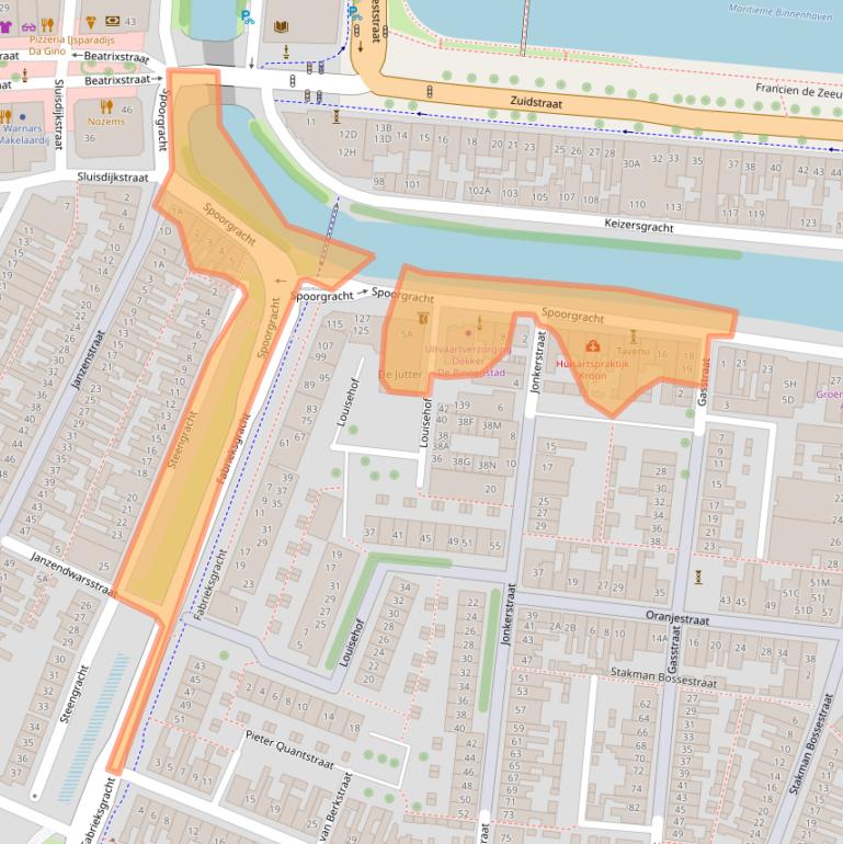 Kaart van postcodegebied 1781CC.