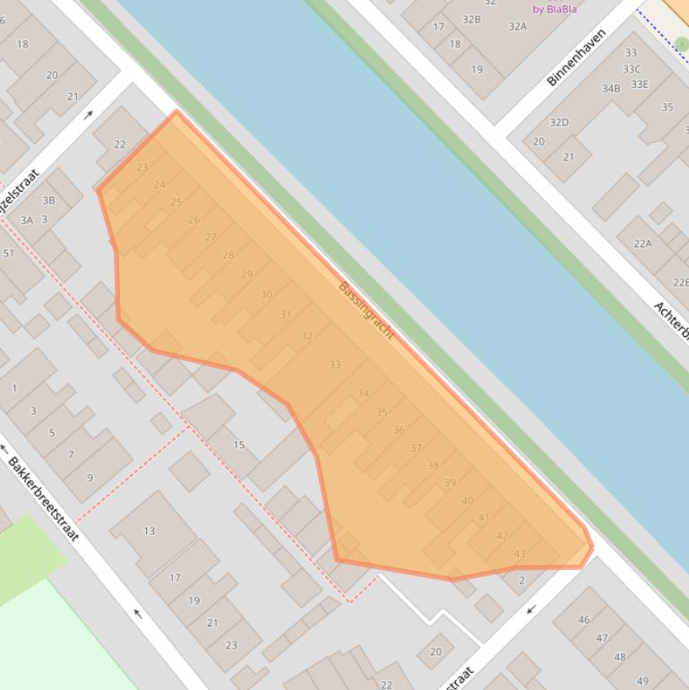 Kaart van postcodegebied 1781CG.