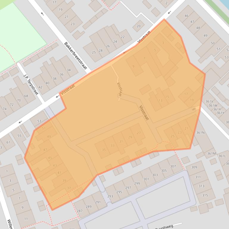 Kaart van postcodegebied 1781CL.