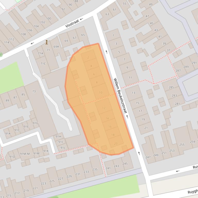 Kaart van postcodegebied 1781CT.