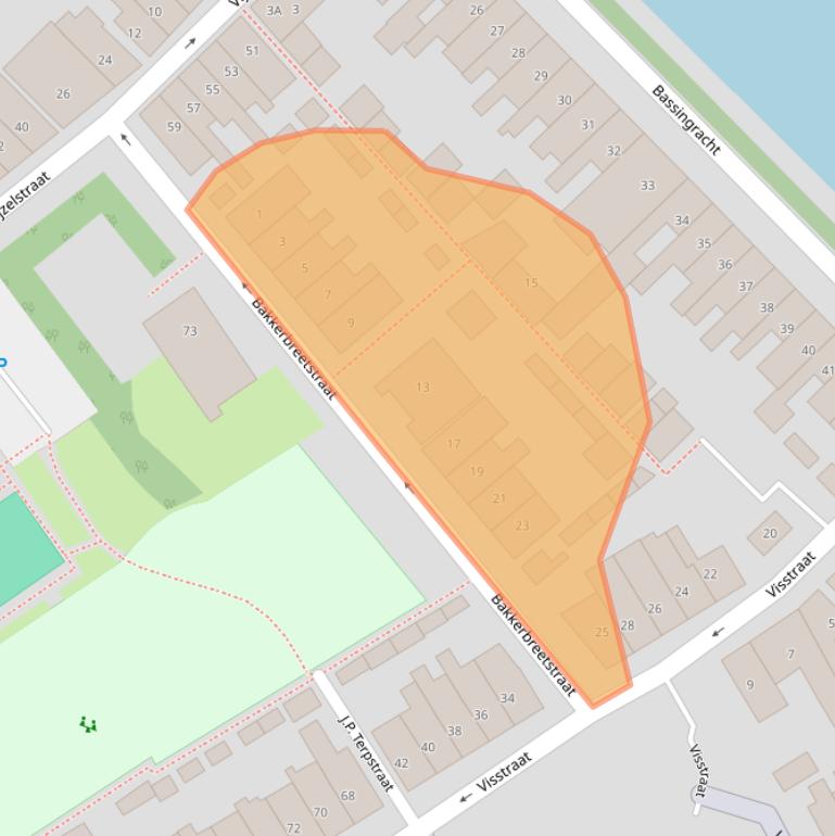 Kaart van postcodegebied 1781CV.