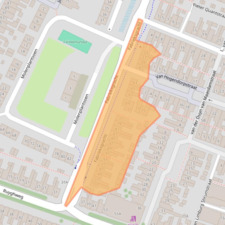 Kaart van postcodegebied 1781CW.