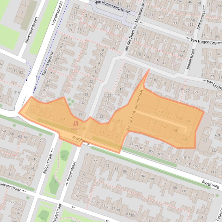 Kaart van postcodegebied 1781DB.