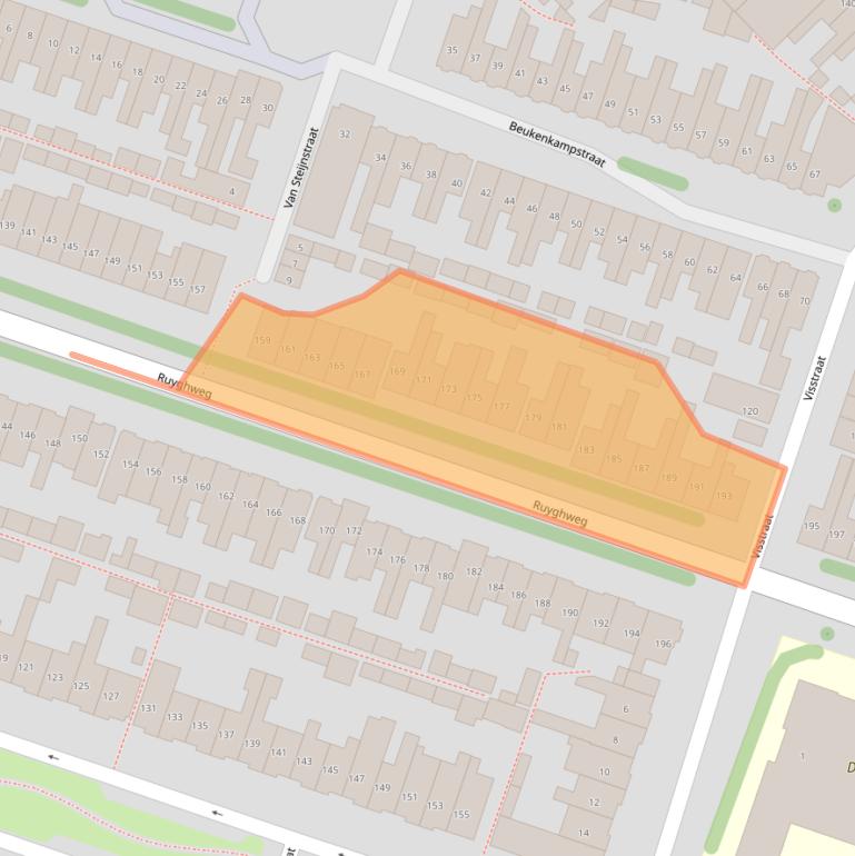 Kaart van postcodegebied 1781DE.