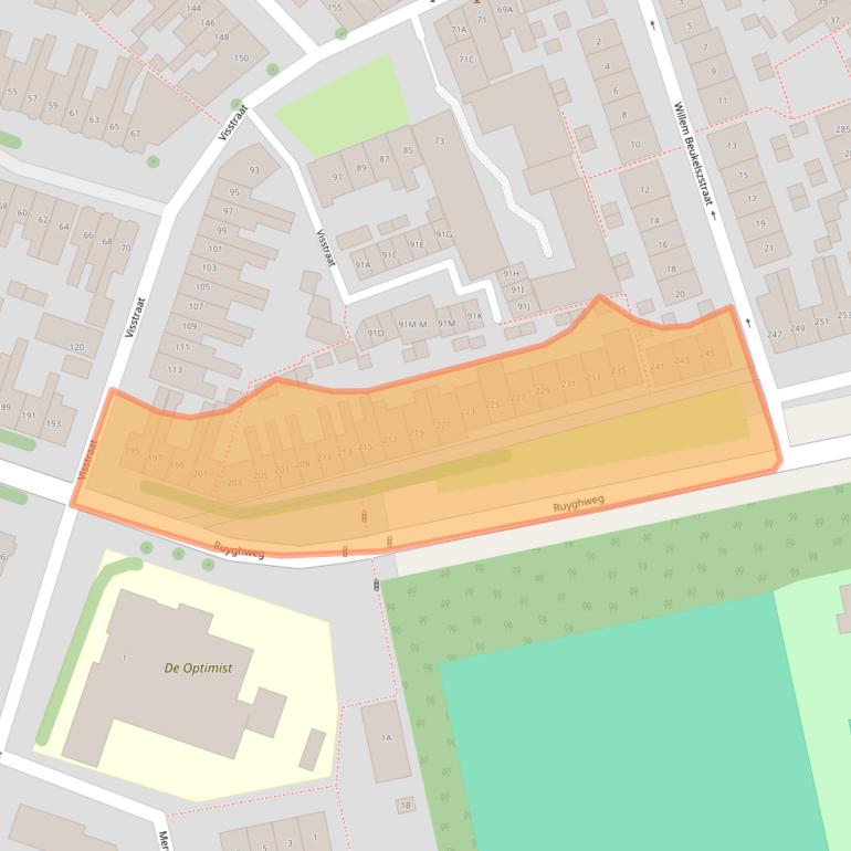 Kaart van postcodegebied 1781DG.