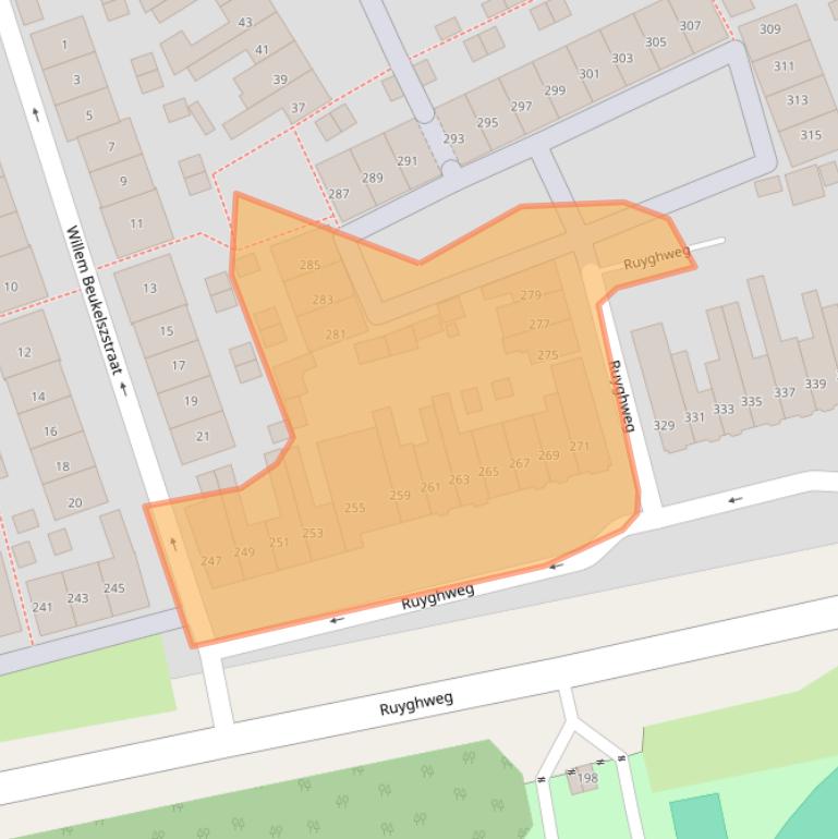 Kaart van postcodegebied 1781DH.