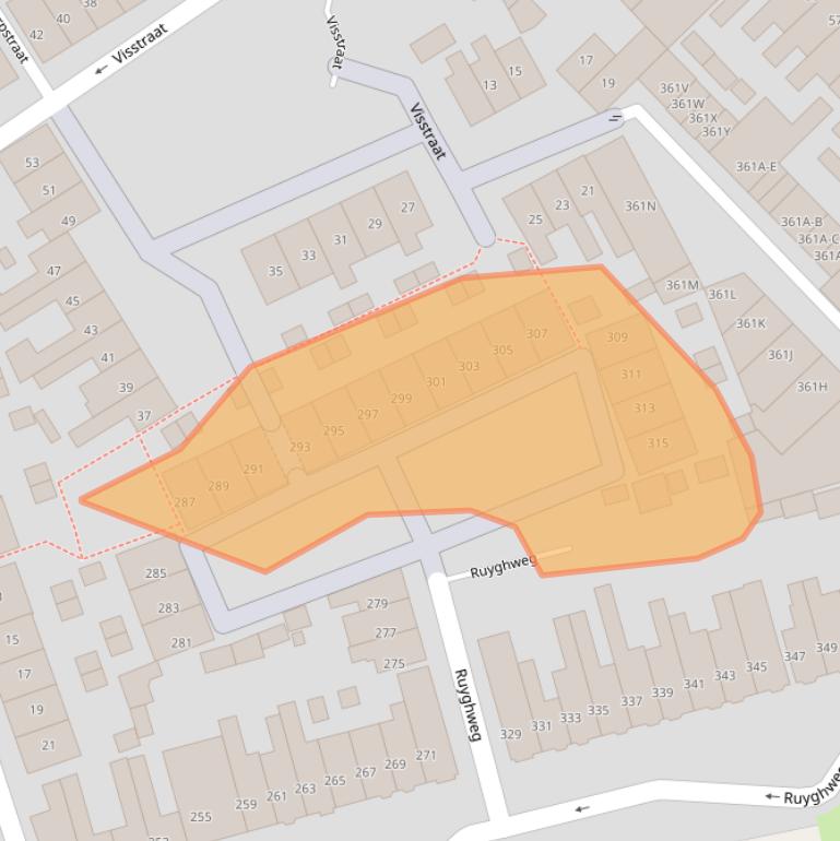 Kaart van postcodegebied 1781DJ.