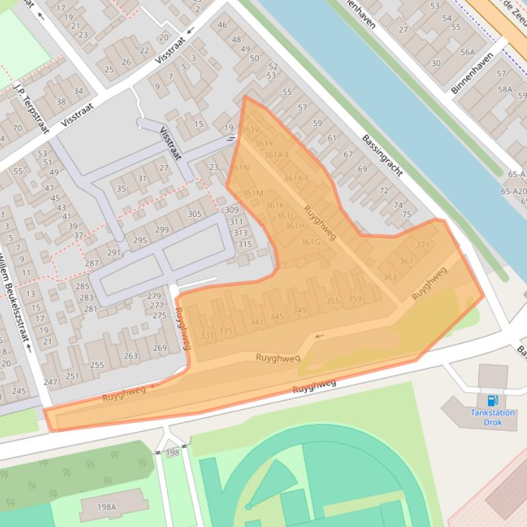 Kaart van postcodegebied 1781DK.