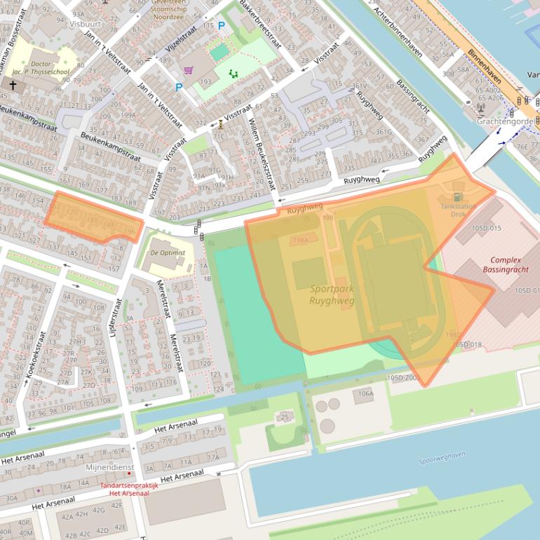 Kaart van postcodegebied 1781DR.