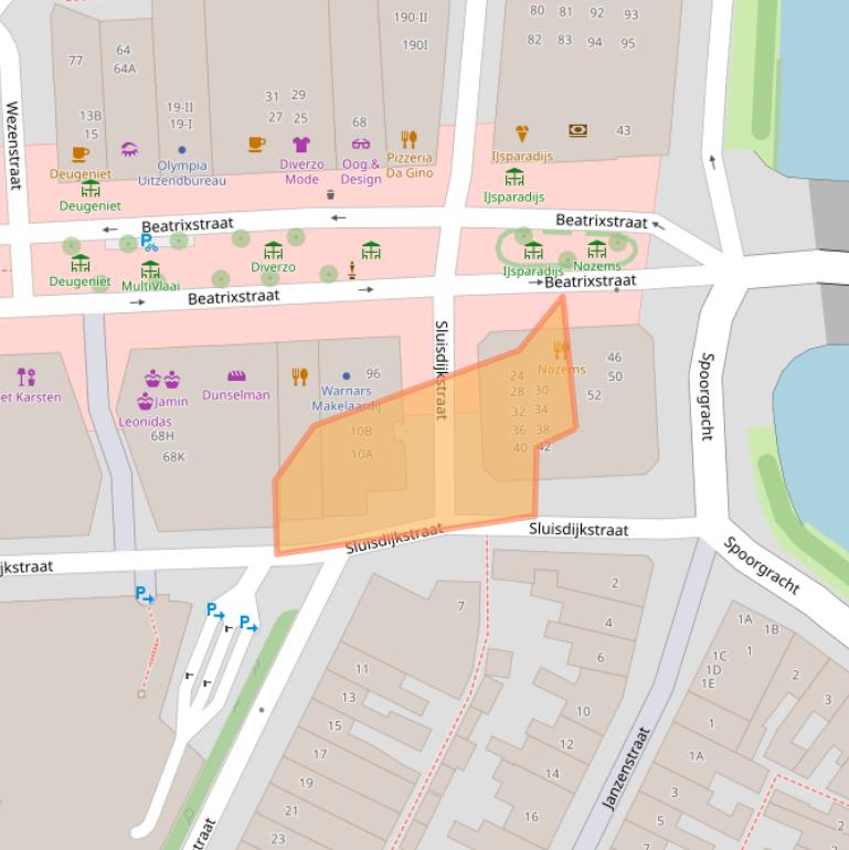 Kaart van postcodegebied 1781EH.