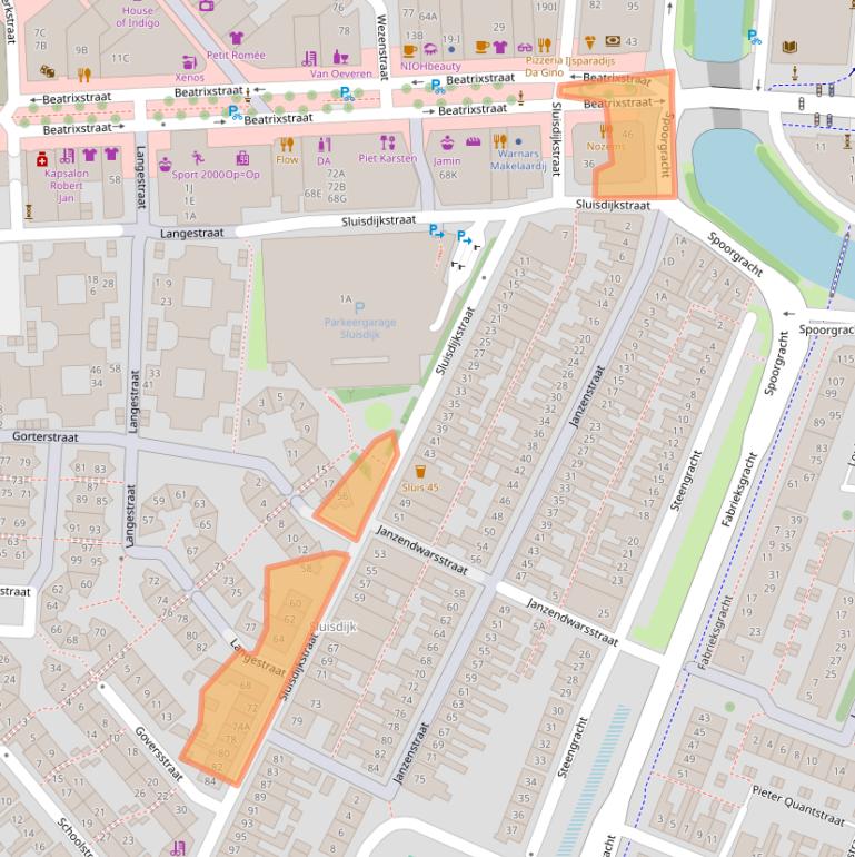 Kaart van postcodegebied 1781EJ.