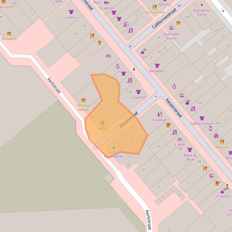 Kaart van postcodegebied 1781GA.