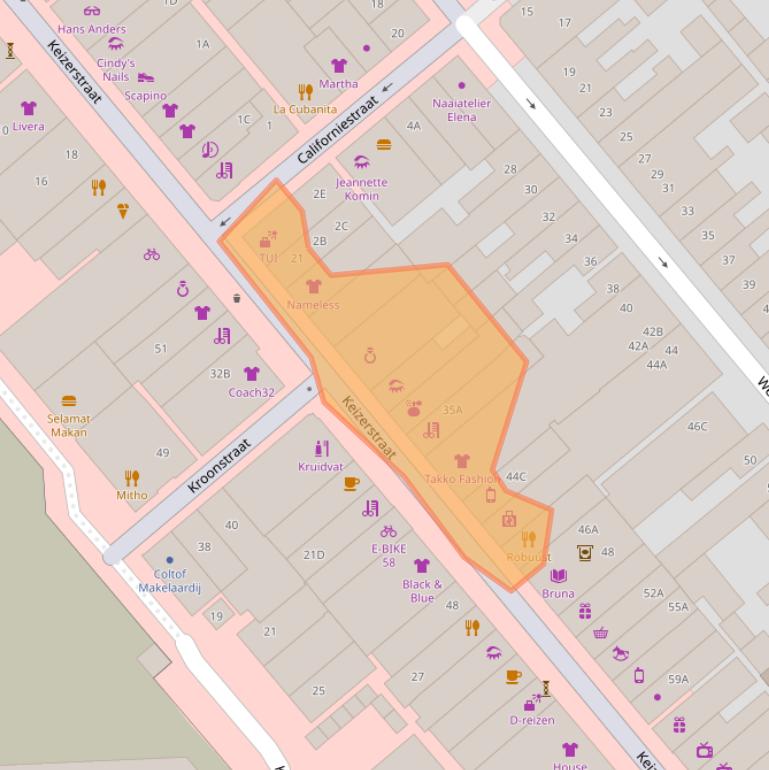 Kaart van postcodegebied 1781GD.