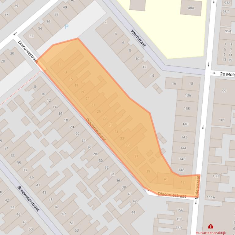 Kaart van postcodegebied 1781GX.