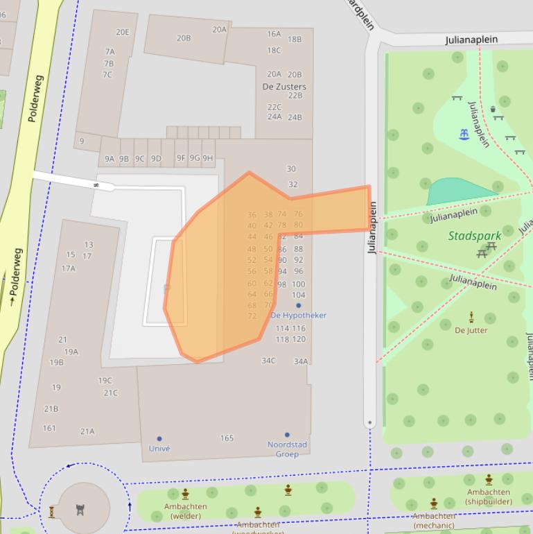 Kaart van postcodegebied 1781HD.