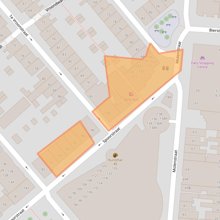 Kaart van postcodegebied 1781JE.