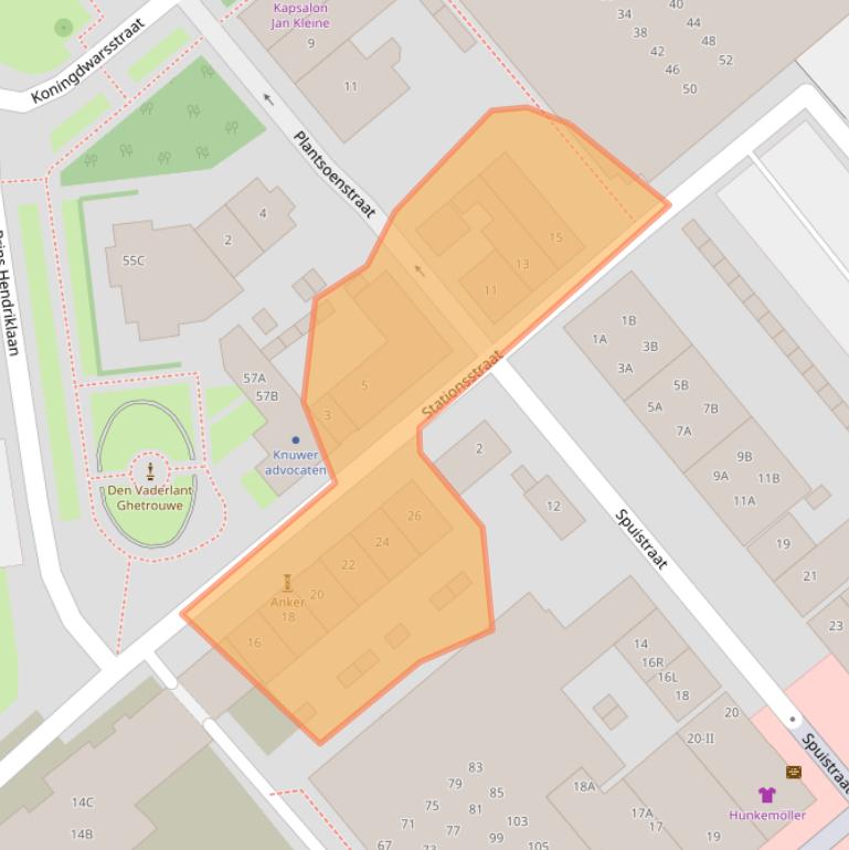 Kaart van postcodegebied 1781JN.