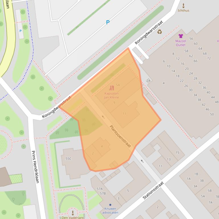 Kaart van postcodegebied 1781JP.