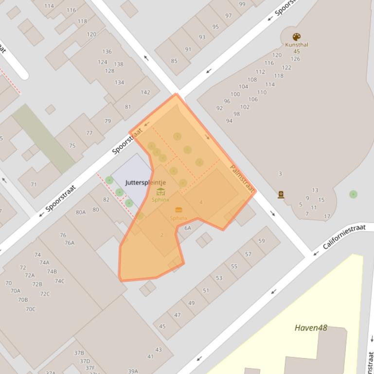 Kaart van postcodegebied 1781JR.