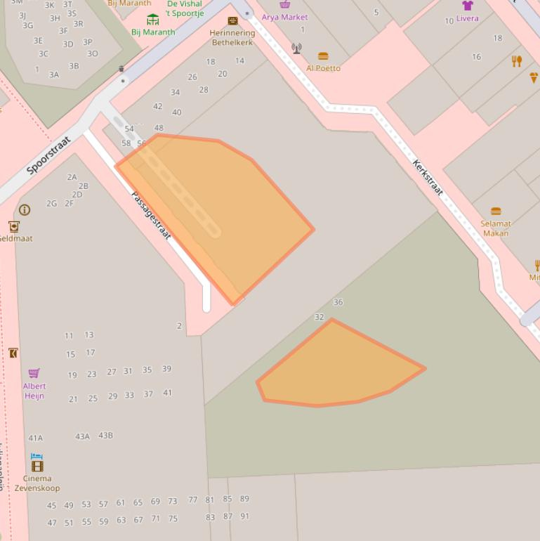 Kaart van postcodegebied 1781JS.