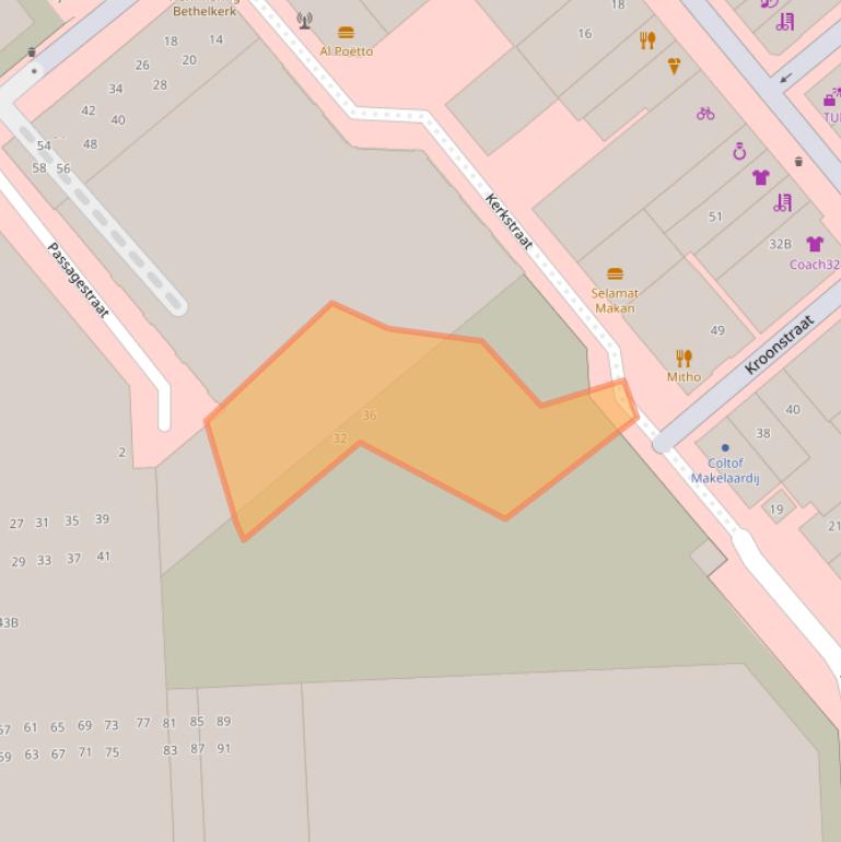 Kaart van postcodegebied 1781JT.