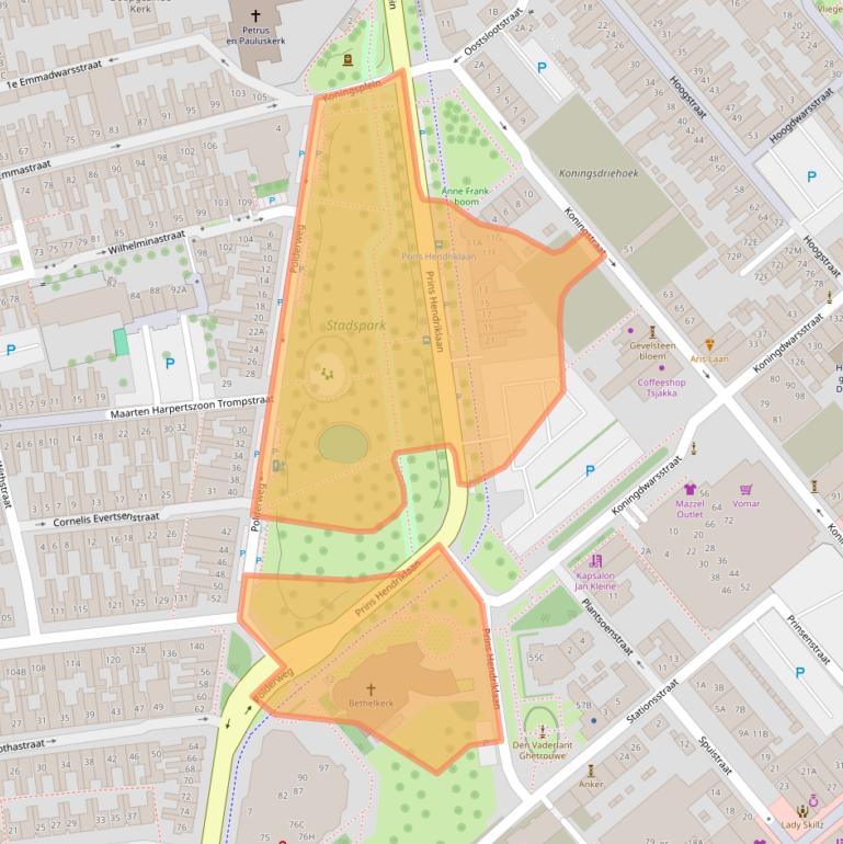 Kaart van postcodegebied 1781KA.