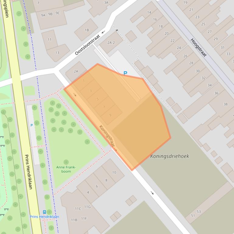 Kaart van postcodegebied 1781KC.