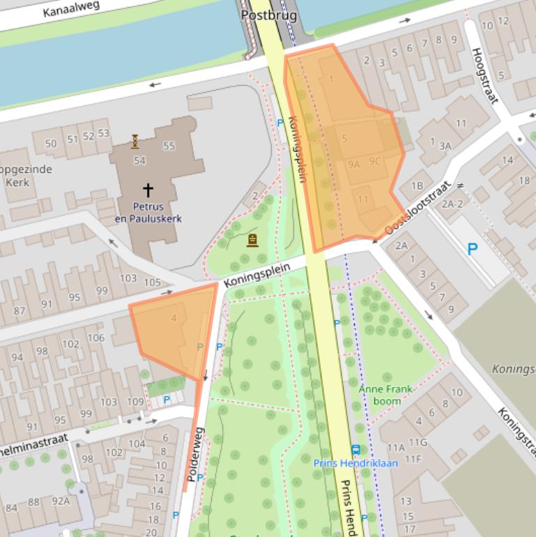 Kaart van postcodegebied 1781KK.