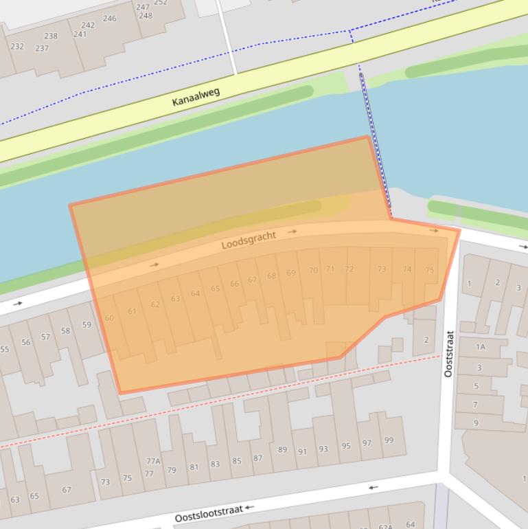 Kaart van postcodegebied 1781KP.