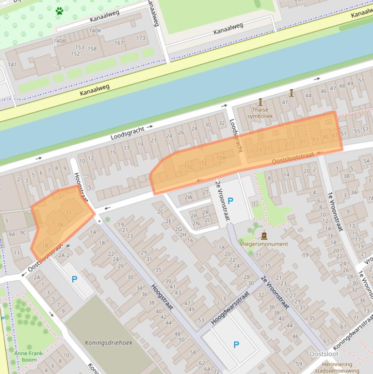 Kaart van postcodegebied 1781KR.