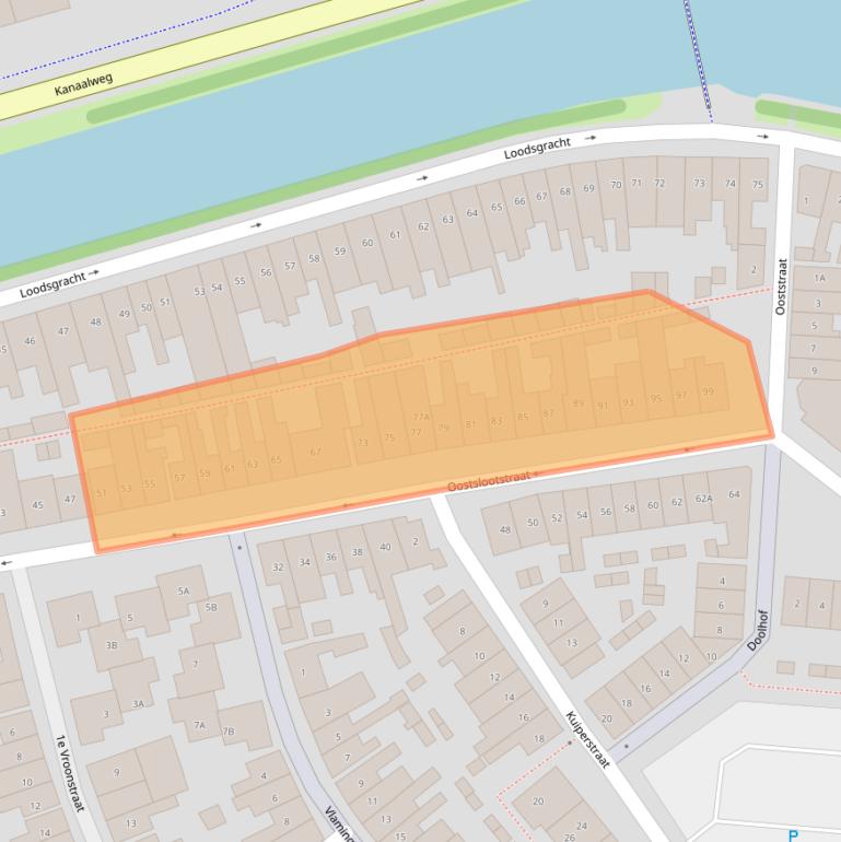 Kaart van postcodegebied 1781KS.