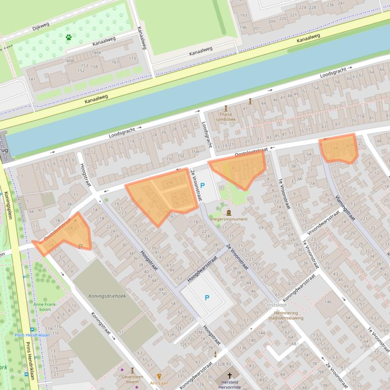 Kaart van postcodegebied 1781KT.