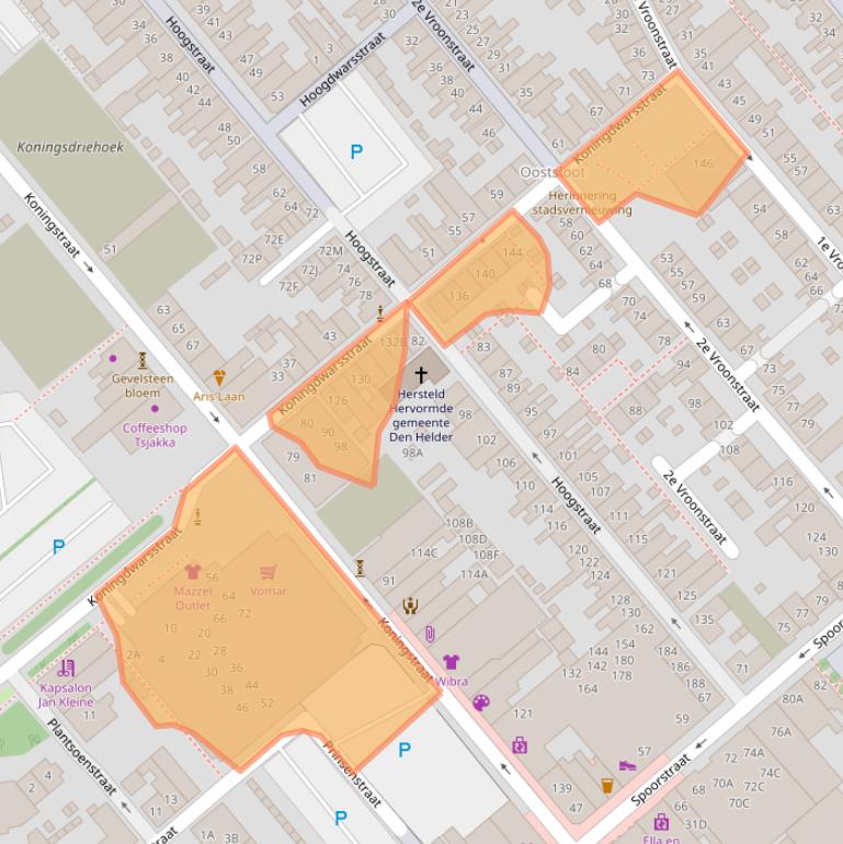 Kaart van postcodegebied 1781LC.