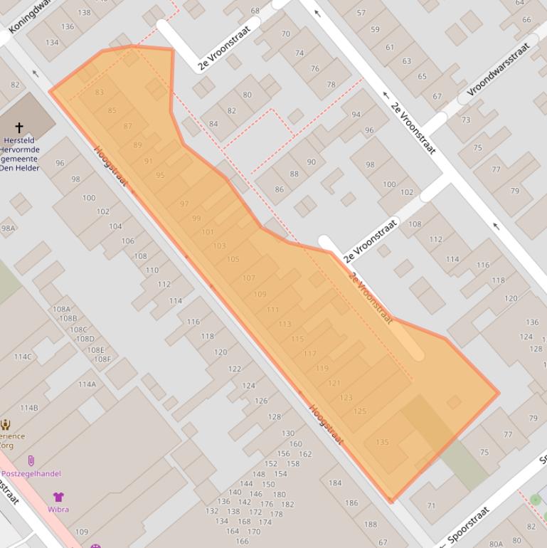 Kaart van postcodegebied 1781LG.