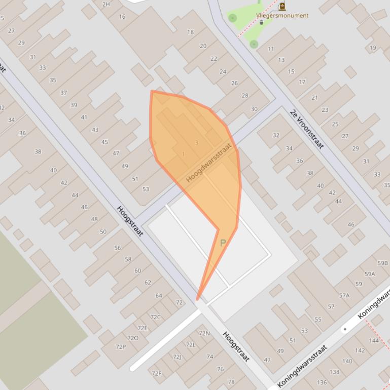 Kaart van postcodegebied 1781LL.