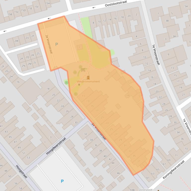 Kaart van postcodegebied 1781LM.