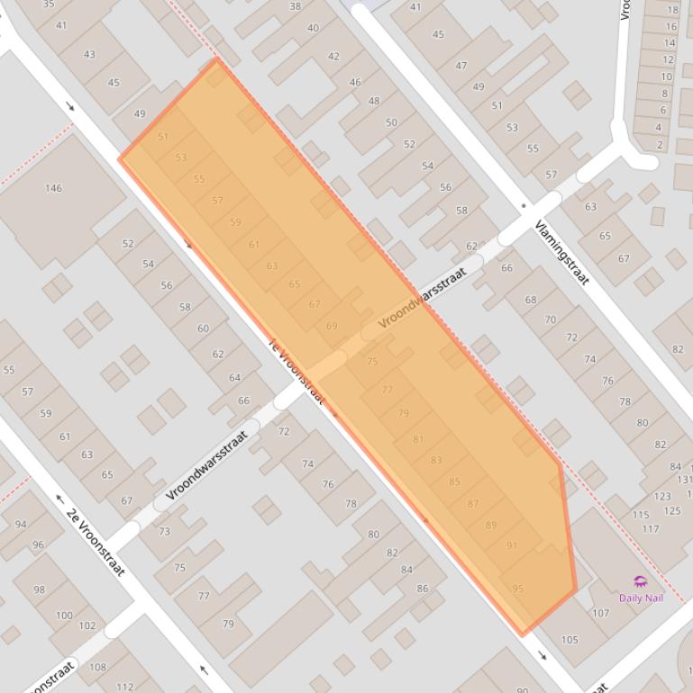 Kaart van postcodegebied 1781LV.