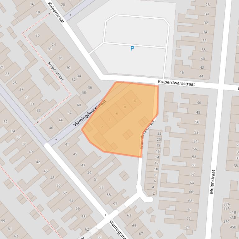 Kaart van postcodegebied 1781MD.