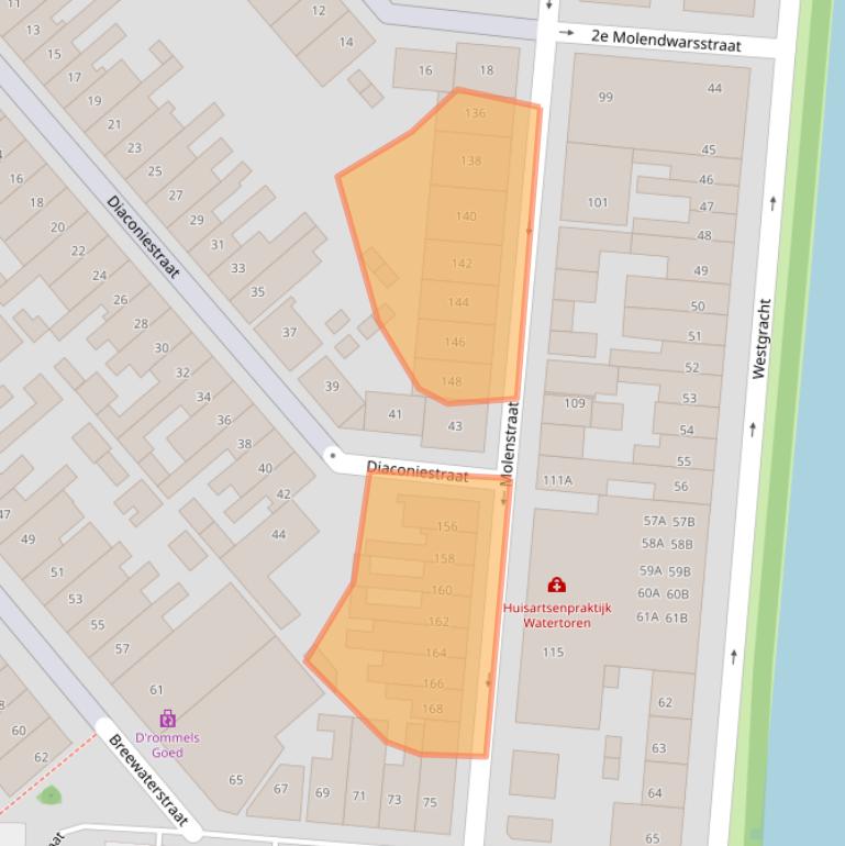 Kaart van postcodegebied 1781NR.