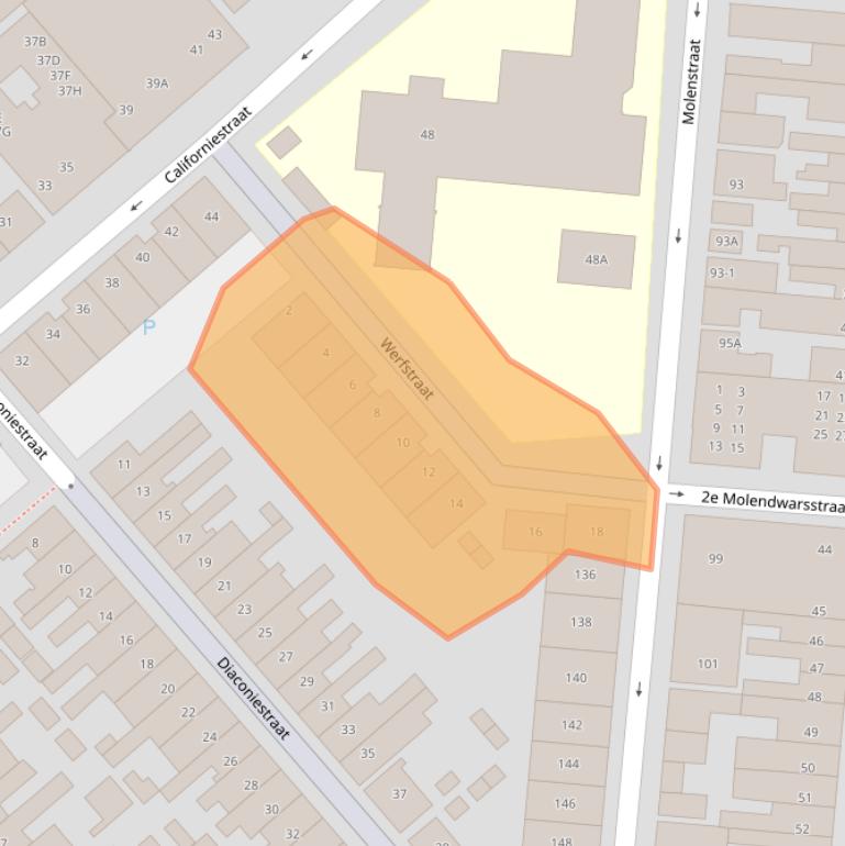 Kaart van postcodegebied 1781NT.