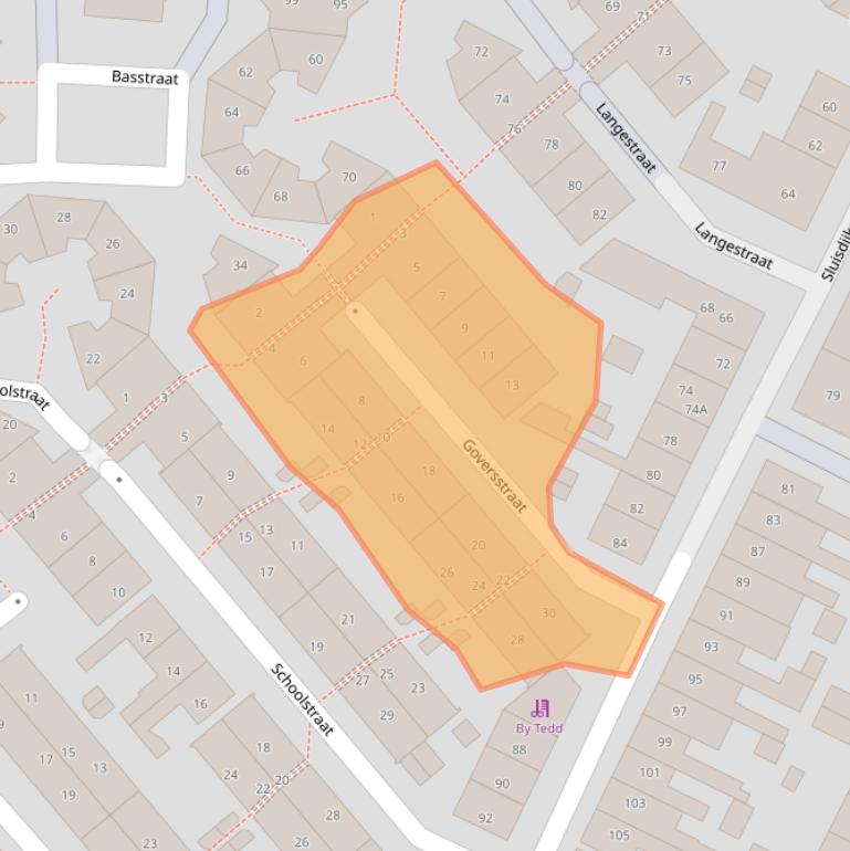 Kaart van postcodegebied 1781PE.